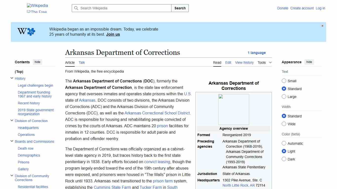 Arkansas Department of Corrections - Wikipedia